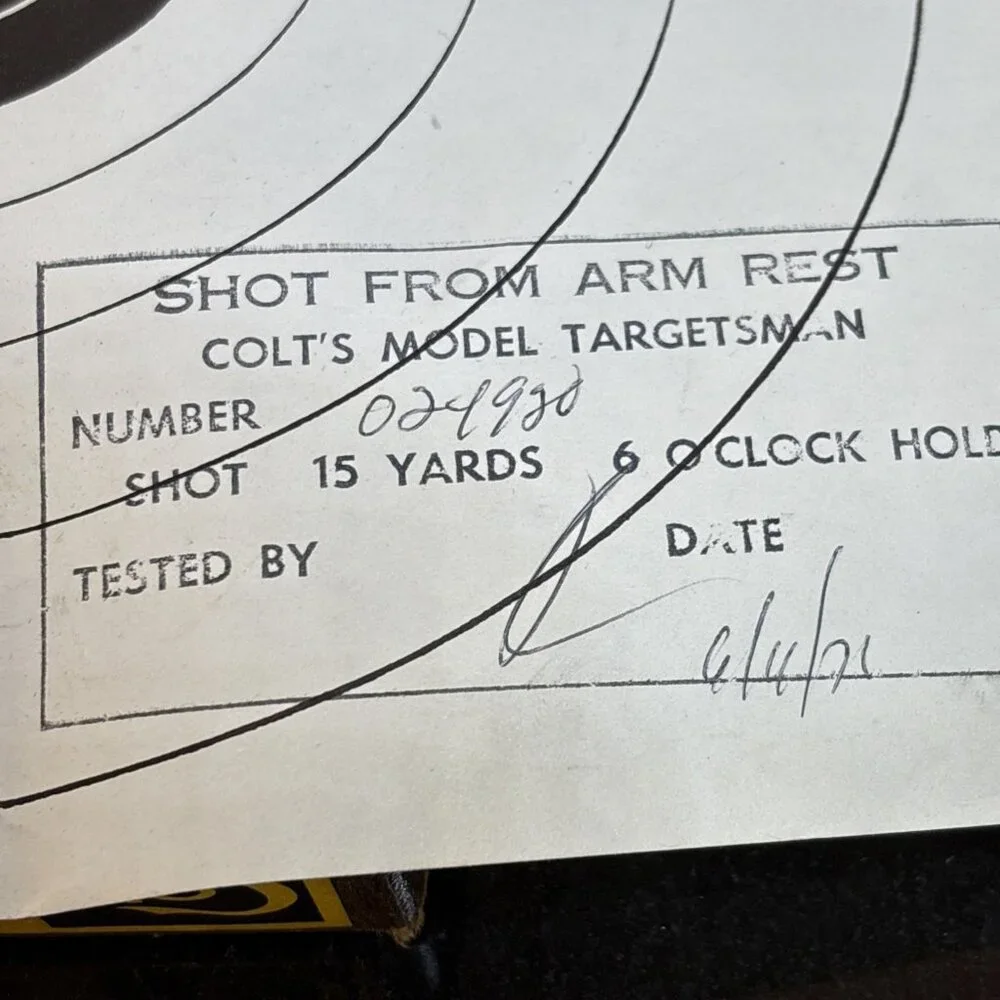 Colt Targetsman Original Box w/ Warranty Card Instructions Target Wrapping Paper